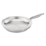 TEFAL VIRTUOSO E49206 Bratpfanne 28 cm | unbeschichtet | 10 Jahre Garantie | hochwertiger Premium-Edelstahl | Induktion | Braten | Rezepte